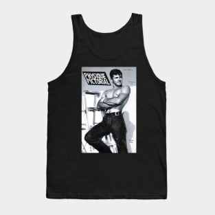 PHYSIQUE PICTORIAL - Vintage Physique Muscle Male Model Magazine Cover Tank Top